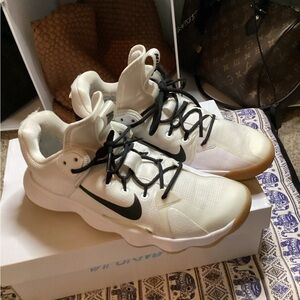 Nike React Hyperset Volleyball White and Black Sneakers